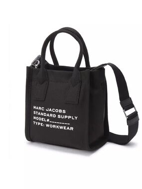 Marc Jacobs Black Canvas Mini Tote Crossbody